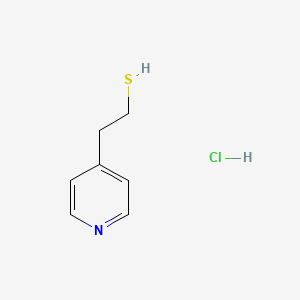 2-(Pyridin-4-yl)ethanethiol hydrochloride chemical structure (CAS 6298-11-9)