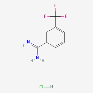 3-Trifluoromethylbenzamidinehydrochloride chemical structure (CAS 62980-03-4)