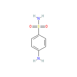 4-Aminobenzenesulfonamide chemical structure (CAS 63-74-1)