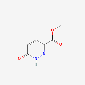 Methyl 6-oxo-1,6-dihydropyridazine-3-carboxylate chemical structure (CAS 63001-30-9)