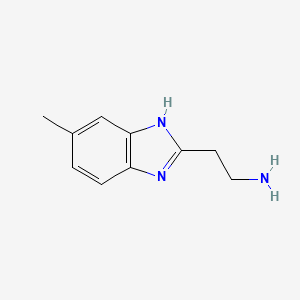 2-(5-Methyl-1H-benzo[d]imidazol-2-yl)ethanamine chemical structure (CAS 630091-54-2)