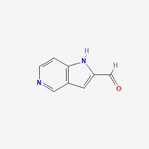 1H-Pyrrolo[3,2-c]pyridine-2-carbaldehyde chemical structure (CAS 630395-95-8)