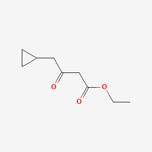 Ethyl 4-cyclopropyl-3-oxobutanoate chemical structure (CAS 630399-84-7)