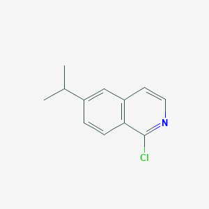 1-Chloro-6-isopropylisoquinoline chemical structure (CAS 630422-59-2)
