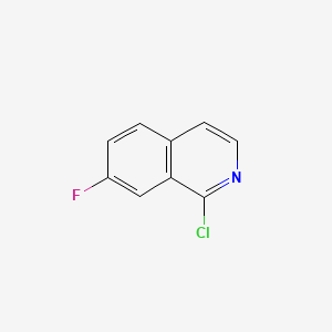 1-Chloro-7-fluoroisoquinoline chemical structure (CAS 630422-89-8)