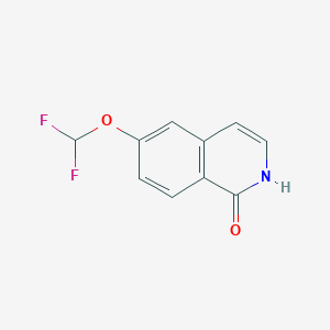6-(Difluoromethoxy)isoquinolin-1(2H)-one chemical structure (CAS 630423-41-5)