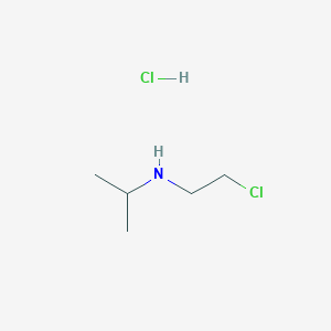 N-(2-Chloroethyl)propan-2-amine hydrochloride chemical structure (CAS 6306-61-2)