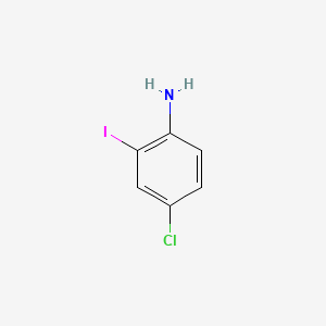 4-Chloro-2-iodoaniline chemical structure (CAS 63069-48-7)