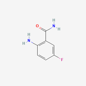 2-Amino-5-fluorobenzamide chemical structure (CAS 63069-49-8)