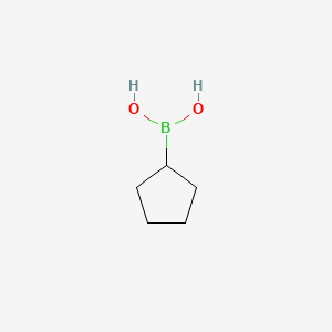 Cyclopentylboronic acid chemical structure (CAS 63076-51-7)