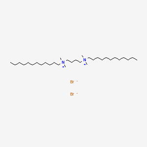 N1,N4-Didodecyl-N1,N1,N4,N4-tetramethylbutane-1,4-diaminium bromide chemical structure (CAS 6309-01-9)
