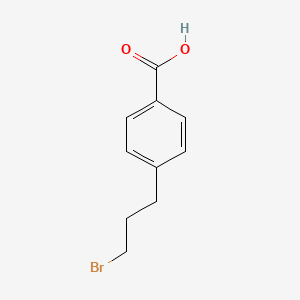 4-(3-Bromopropyl)benzoic acid chemical structure (CAS 6309-79-1)