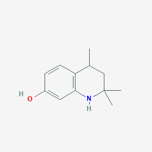 2,2,4-Trimethyl-1,2,3,4-tetrahydroquinolin-7-ol chemical structure (CAS 63095-11-4)