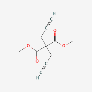 Dimethyl 2,2-di(prop-2-yn-1-yl)malonate chemical structure (CAS 63104-44-9)