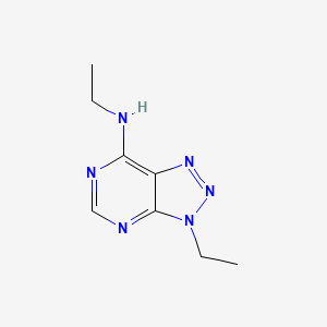 N,3-Diethyl-3H-[1,2,3]triazolo[4,5-d]pyrimidin-7-amine chemical structure (CAS 6312-59-0)
