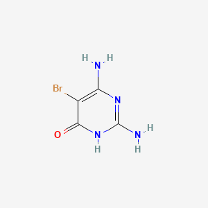 2,6-Diamino-5-bromopyrimidin-4(1H)-one chemical structure (CAS 6312-72-7)