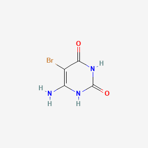 6-Amino-5-bromopyrimidine-2,4(1H,3H)-dione chemical structure (CAS 6312-73-8)