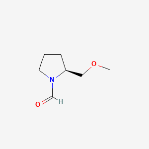 (S)-2-(Methoxymethyl)pyrrolidine-1-carbaldehyde chemical structure (CAS 63126-45-4)