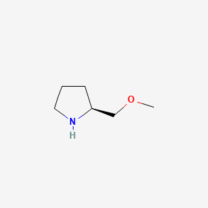 (S)-2-(Methoxymethyl)pyrrolidine chemical structure (CAS 63126-47-6)