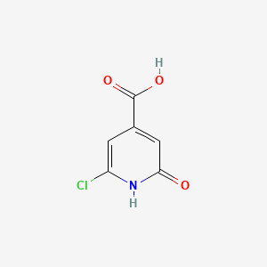6-Chloro-2-oxo-1,2-dihydropyridine-4-carboxylic acid chemical structure (CAS 6313-51-5)