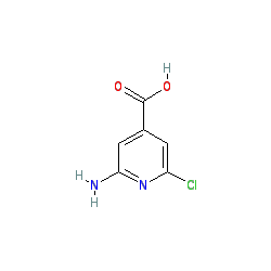 2-Amino-6-chloroisonicotinic acid chemical structure (CAS 6313-55-9)
