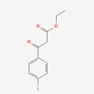 Ethyl 3-(4-iodophenyl)-3-oxopropanoate chemical structure (CAS 63131-30-6)