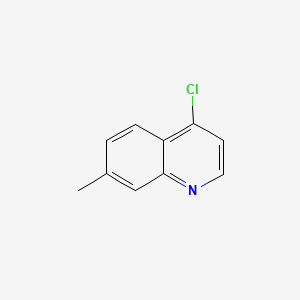 4-Chloro-7-methylquinoline chemical structure (CAS 63136-61-8)