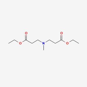 N,N-Di-(beta-carboethoxyethyl)methylamine chemical structure (CAS 6315-60-2)