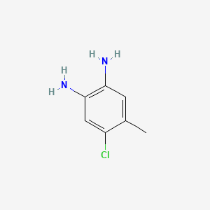 4-Chloro-5-methylbenzene-1,2-diamine chemical structure (CAS 63155-04-4)