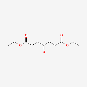 Diethyl 4-oxoheptanedioate chemical structure (CAS 6317-49-3)