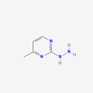 2-Hydrazinyl-4-methylpyrimidine chemical structure (CAS 63170-77-4)