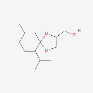 (6-Isopropyl-9-methyl-1,4-dioxaspiro[4.5]decan-2-yl)methanol chemical structure (CAS 63187-91-7)