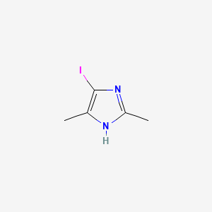 5-Iodo-2,4-dimethyl-1H-imidazole chemical structure (CAS 631897-38-6)