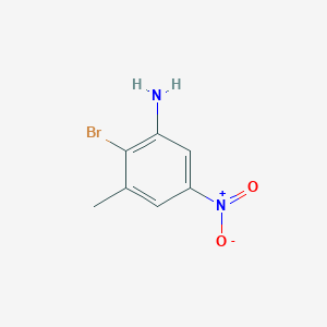 2-Bromo-3-methyl-5-nitroaniline chemical structure (CAS 631911-97-2)