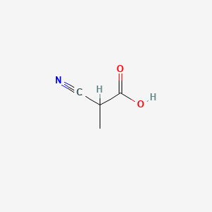 2-Cyanopropanoic acid chemical structure (CAS 632-07-5)