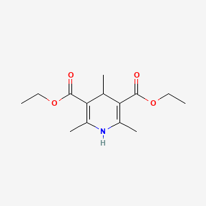 Diethyl 2,4,6-trimethyl-1,4-dihydropyridine-3,5-dicarboxylate chemical structure (CAS 632-93-9)