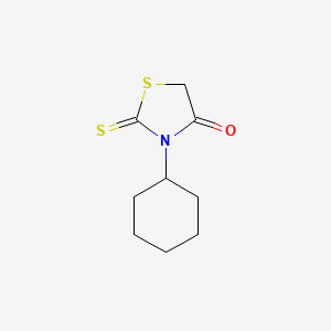3-Cyclohexyl-2-thioxothiazolidin-4-one chemical structure (CAS 6322-59-4)