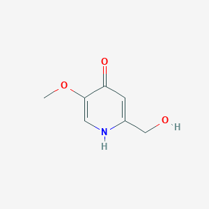 2-(Hydroxymethyl)-5-methoxypyridin-4(1H)-one chemical structure (CAS 6323-21-3)
