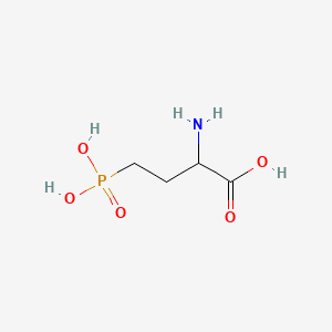 2-Amino-4-phosphonobutanoic acid chemical structure (CAS 6323-99-5)