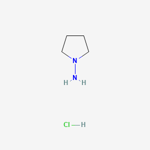 Pyrrolidin-1-amine hydrochloride chemical structure (CAS 63234-71-9)