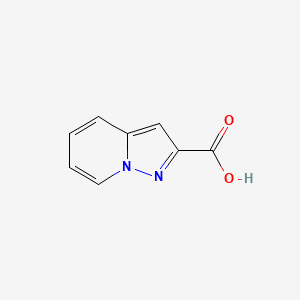 Pyrazolo[1,5-a]pyridine-2-carboxylic acid chemical structure (CAS 63237-88-7)
