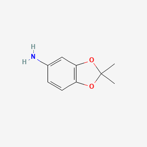 2,2-Dimethylbenzo[d][1,3]dioxol-5-amine chemical structure (CAS 6324-89-6)