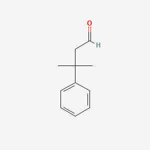 3-Methyl-3-phenylbutanal chemical structure (CAS 6325-41-3)