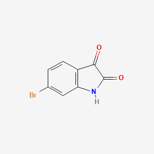 6-Bromoindoline-2,3-dione chemical structure (CAS 6326-79-0)