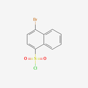 4-Bromonaphthalene-1-sulfonyl chloride chemical structure (CAS 63279-36-7)