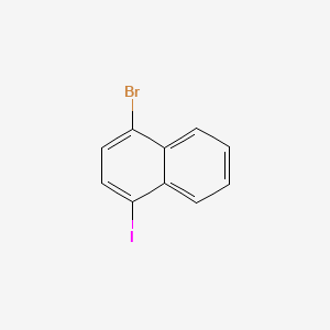 1-Bromo-4-iodonaphthalene chemical structure (CAS 63279-58-3)