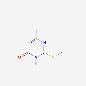 6-Methyl-2-(methylthio)-1H-pyrimidin-4-one chemical structure (CAS 6328-58-1)