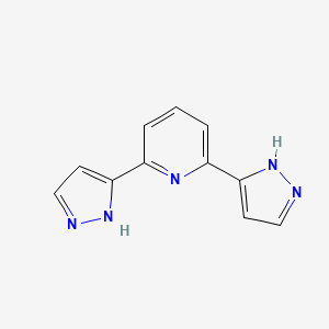 2,6-Di(1H-pyrazol-3-yl)pyridine chemical structure (CAS 63285-53-0)