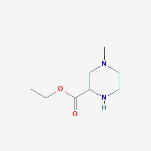 Ethyl 4-Methylpiperazine-2-carboxylate chemical structure (CAS 63285-60-9)