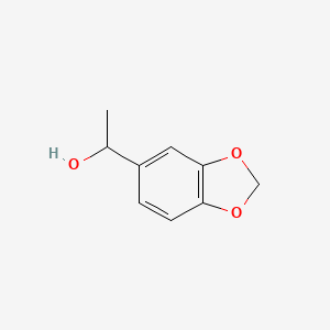 1-(Benzo[d][1,3]dioxol-5-yl)ethanol chemical structure (CAS 6329-73-3)